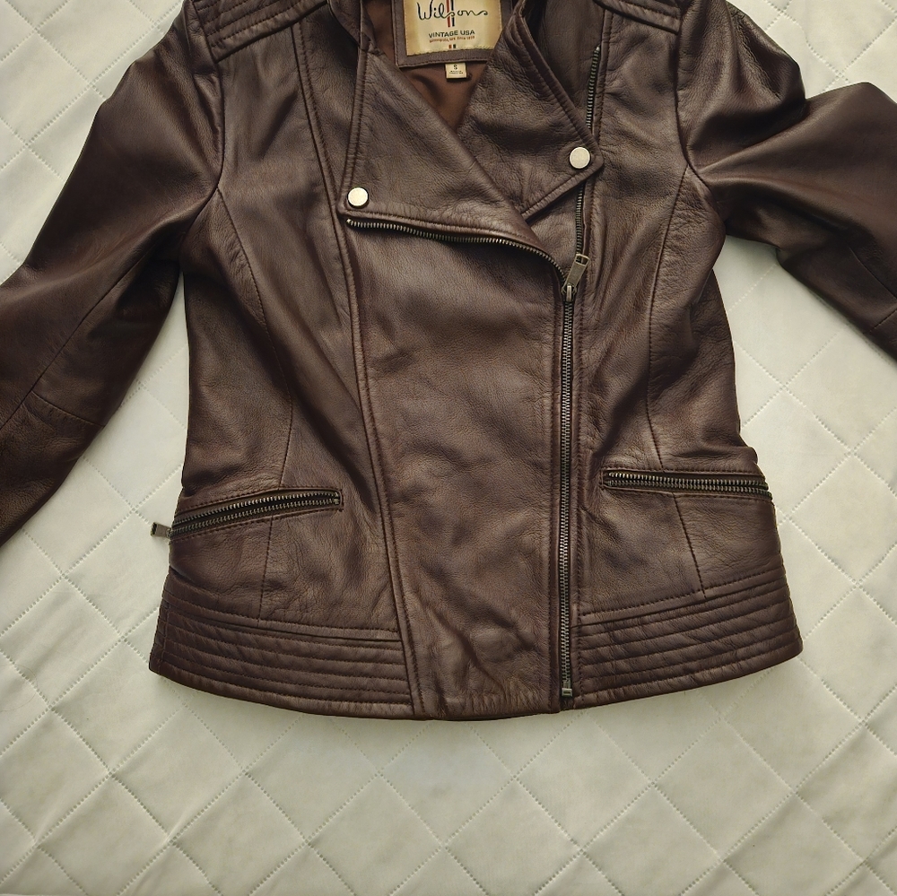 Wilson's leather-vintage jacket-women - Picture 6 of 7